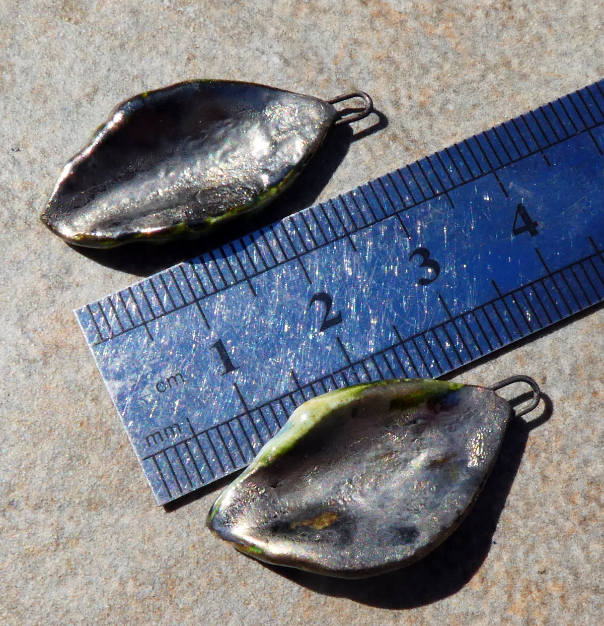 Ceramic Super Slim Autumn Leaf Charms #17