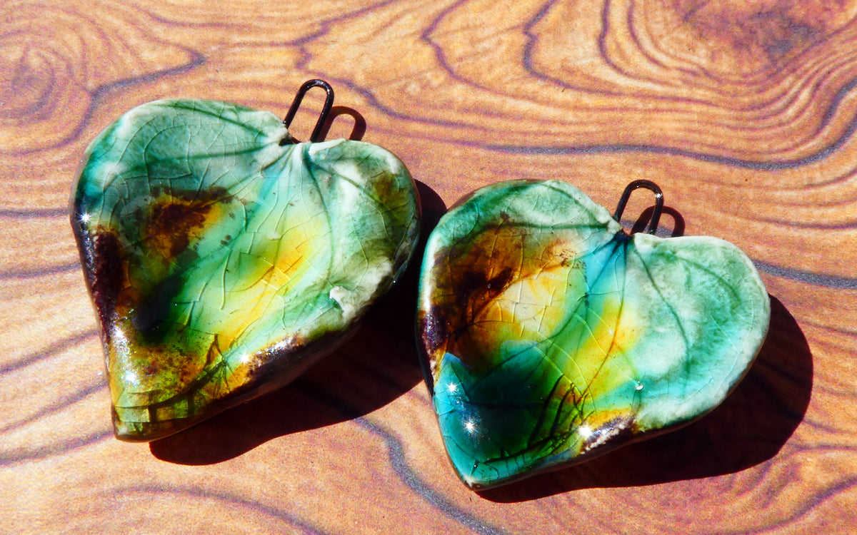 Ceramic Super Slim Autumn Leaf Charms #19