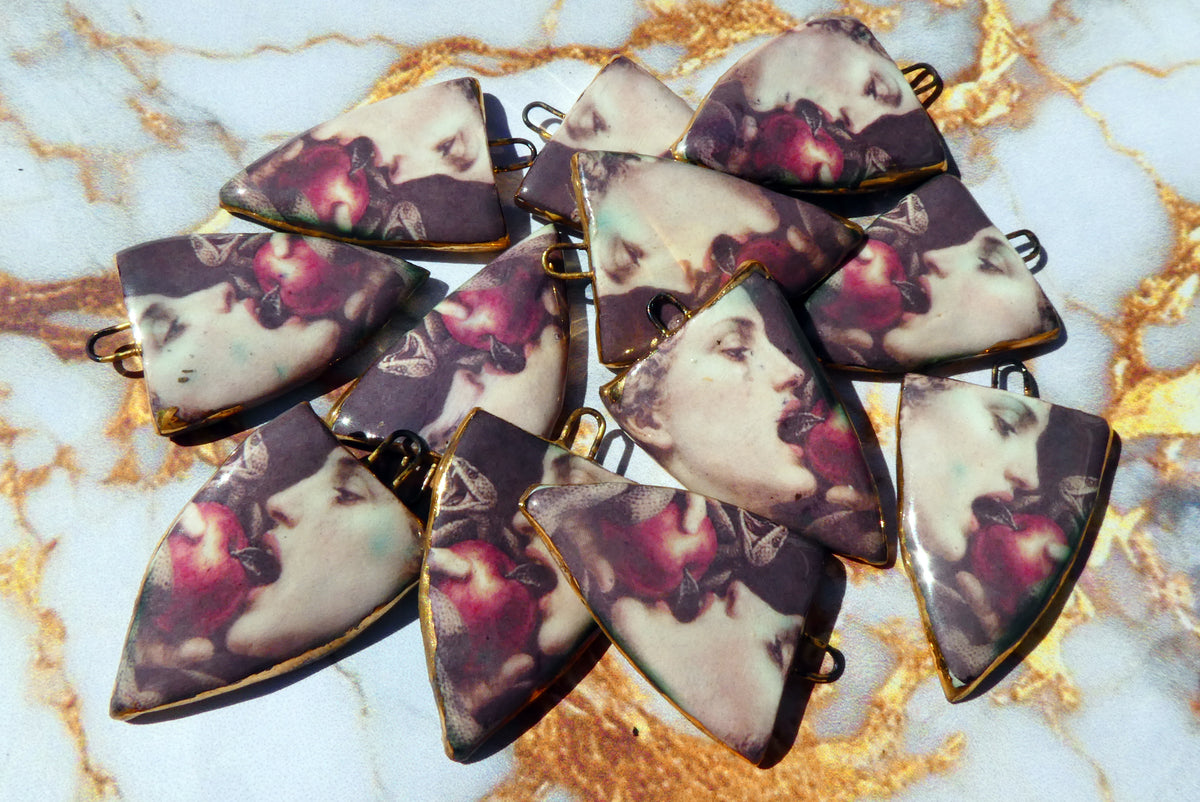 Ceramic Eve Spear Earring Charms