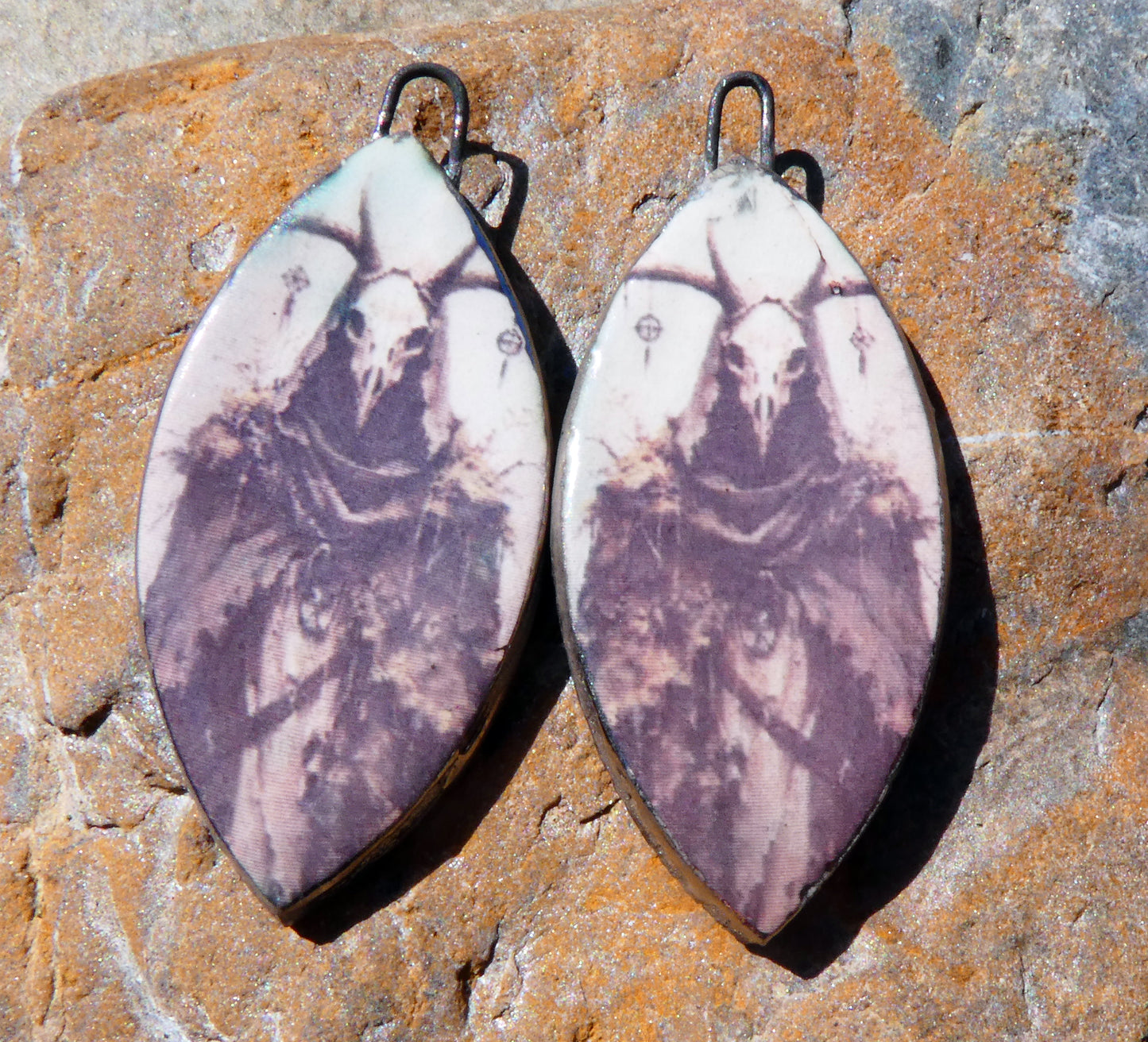 Ceramic Spooky Decal Charms #1