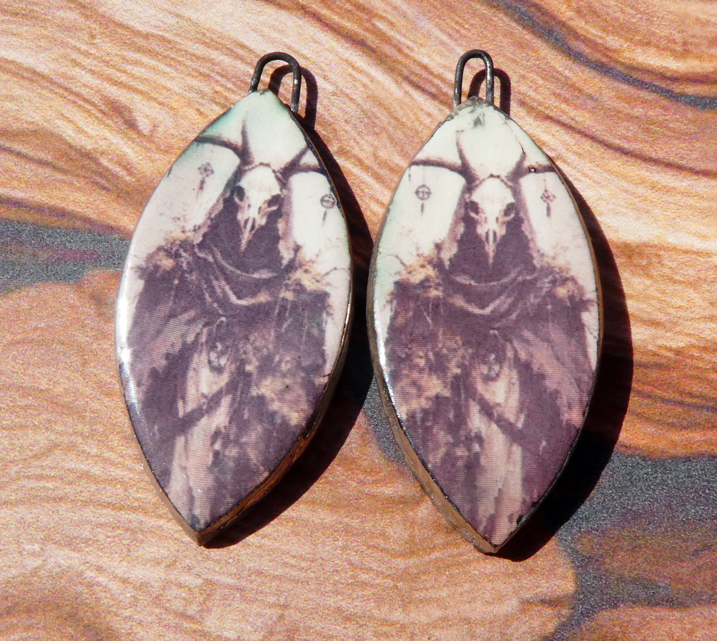Ceramic Spooky Decal Charms #1