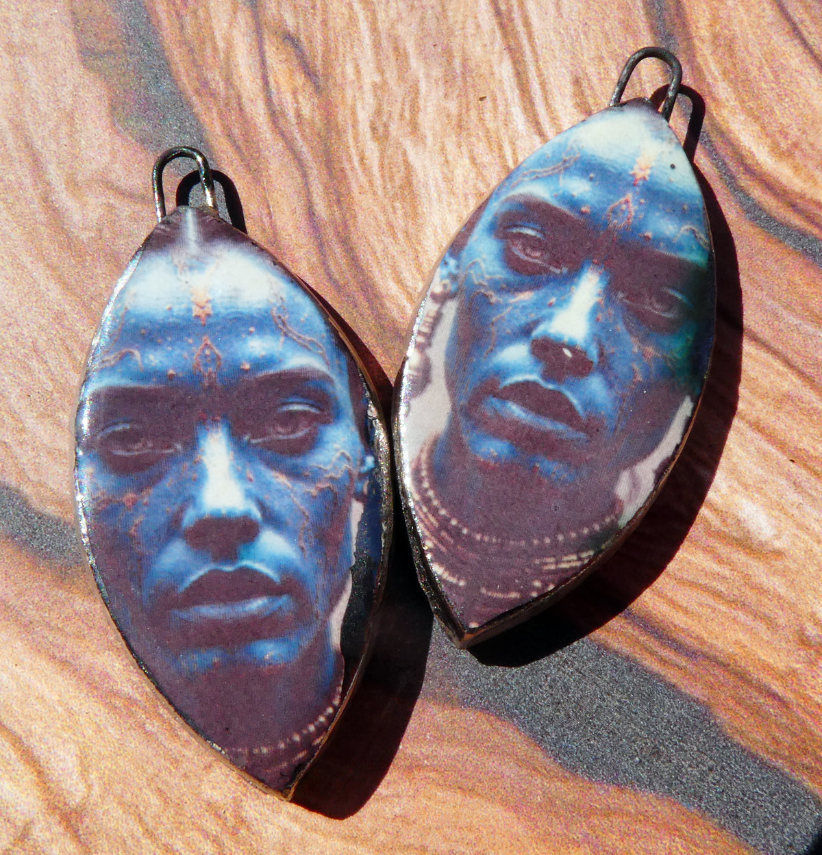 Ceramic Voodoo Priestess Decal Charms #1