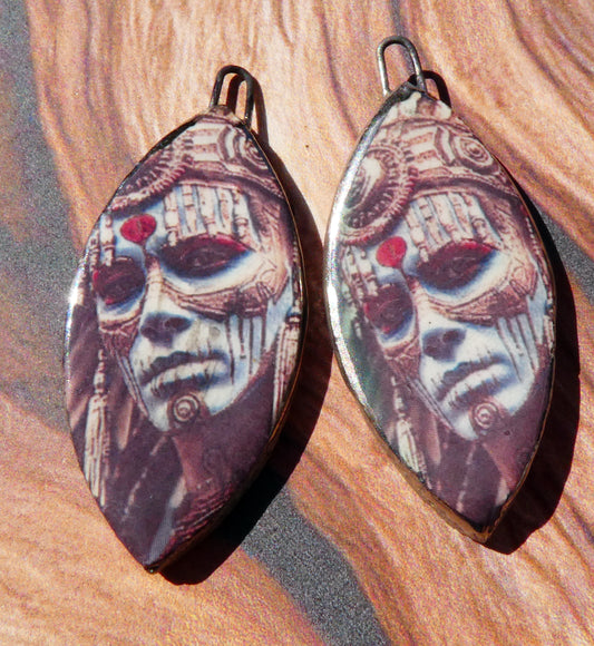 Ceramic Voodoo Priestess Decal Charms #6