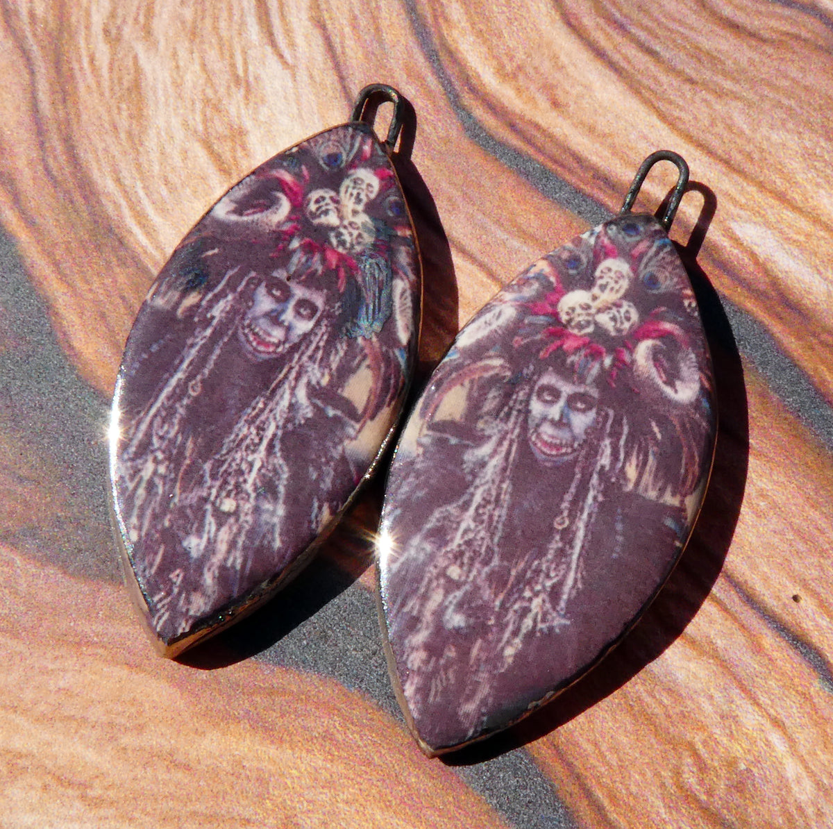 Ceramic Voodoo Priestess Decal Charms #7