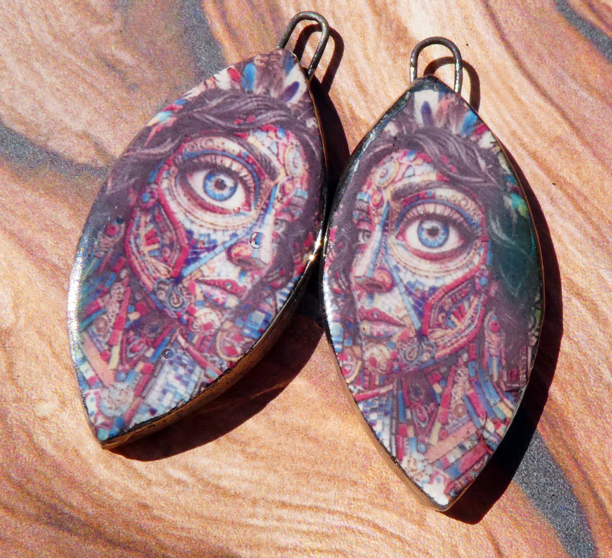 Ceramic Voodoo Priestess Decal Charms #8