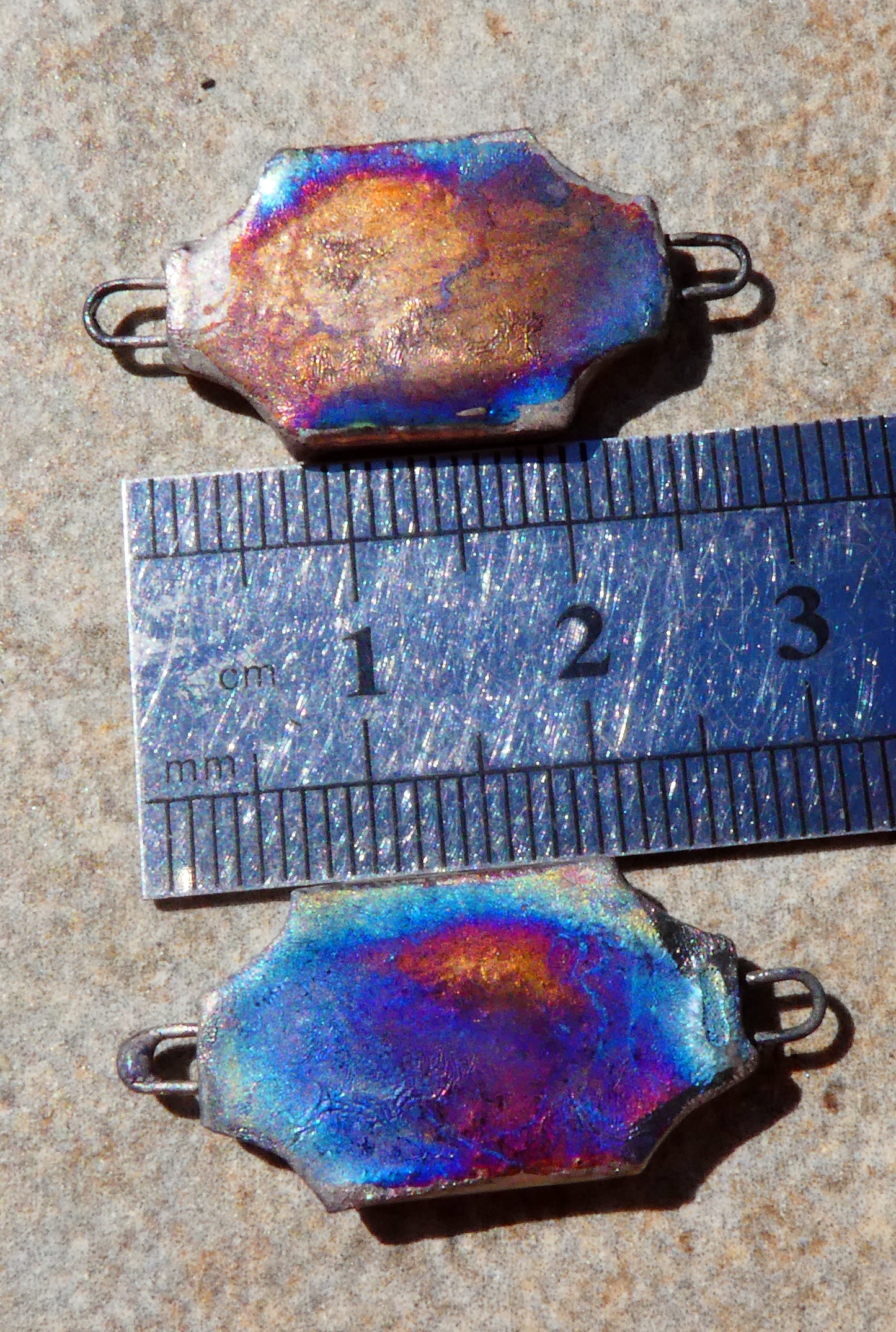 Ceramic Potion Decal Earring Connectors #10