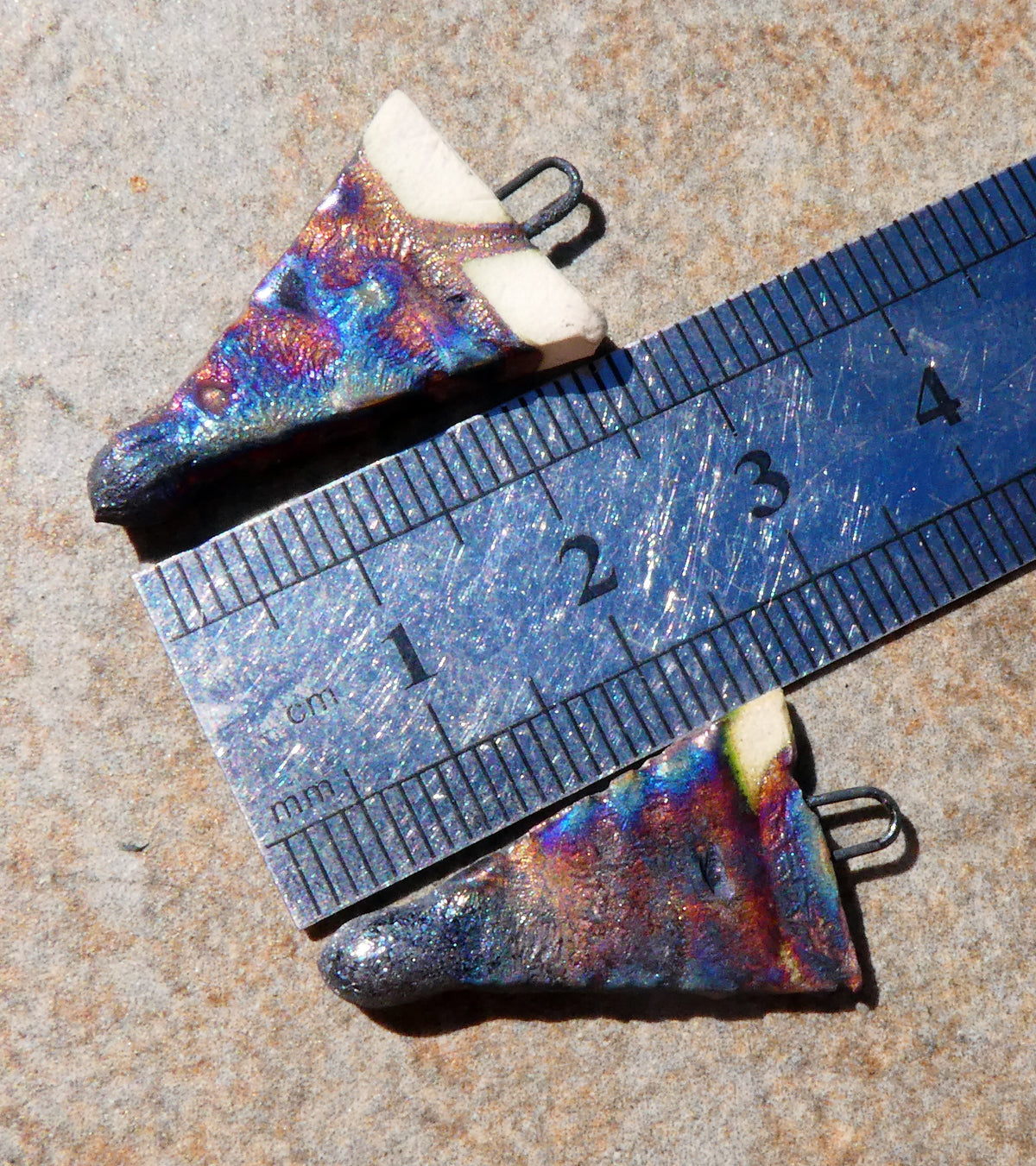 Ceramic Scorchy Copper Dagger Charms