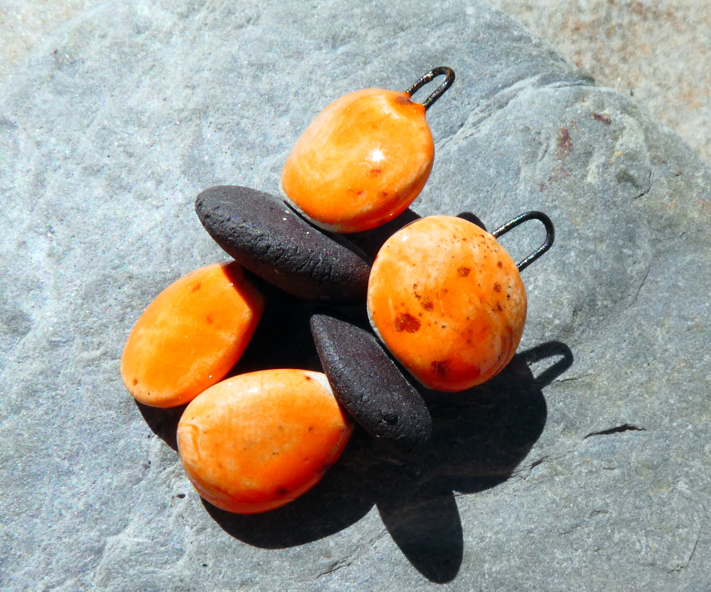 Ceramic Disc Stack Charms - Wildfire
