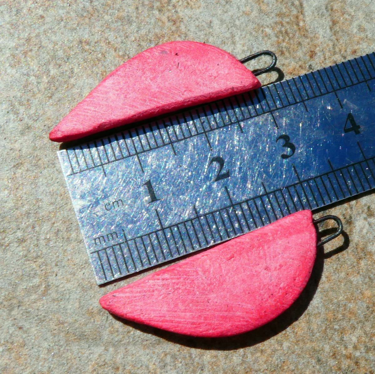 Ceramic Inky Half Face Earring Charms #1
