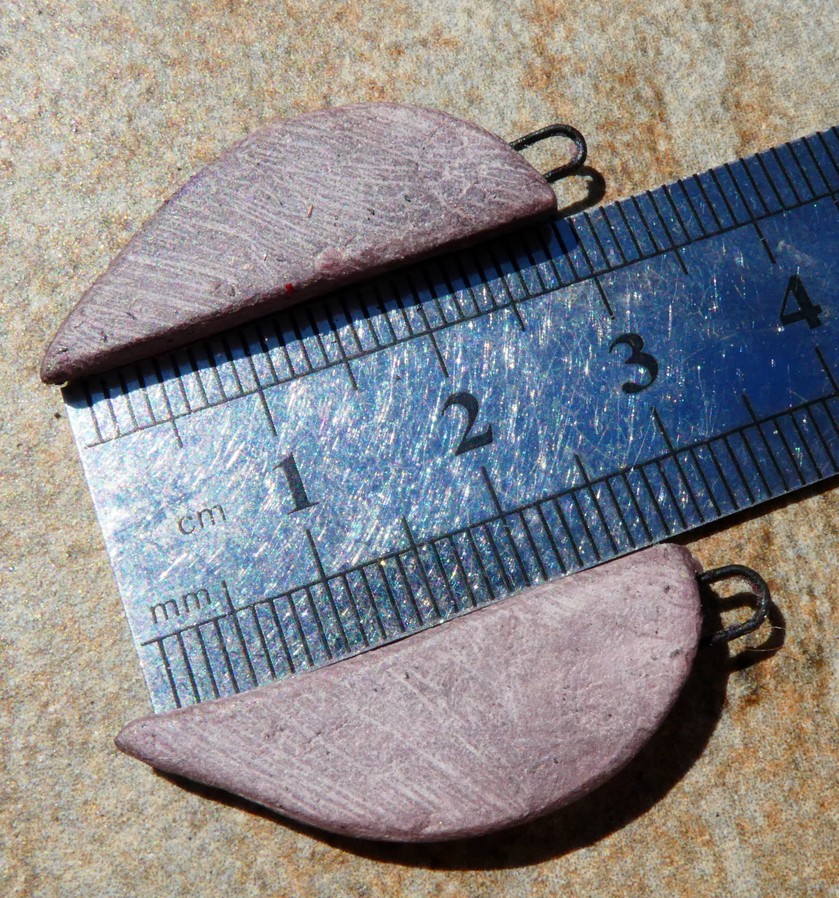 Ceramic Inky Half Face Earring Charms #3