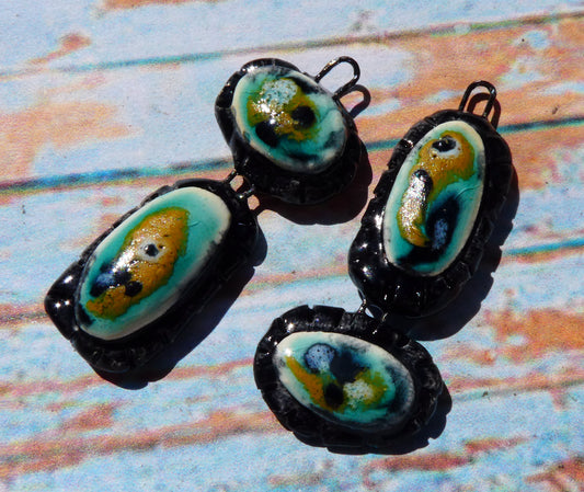 Ceramic Asymmetric Moulded Dangles #2