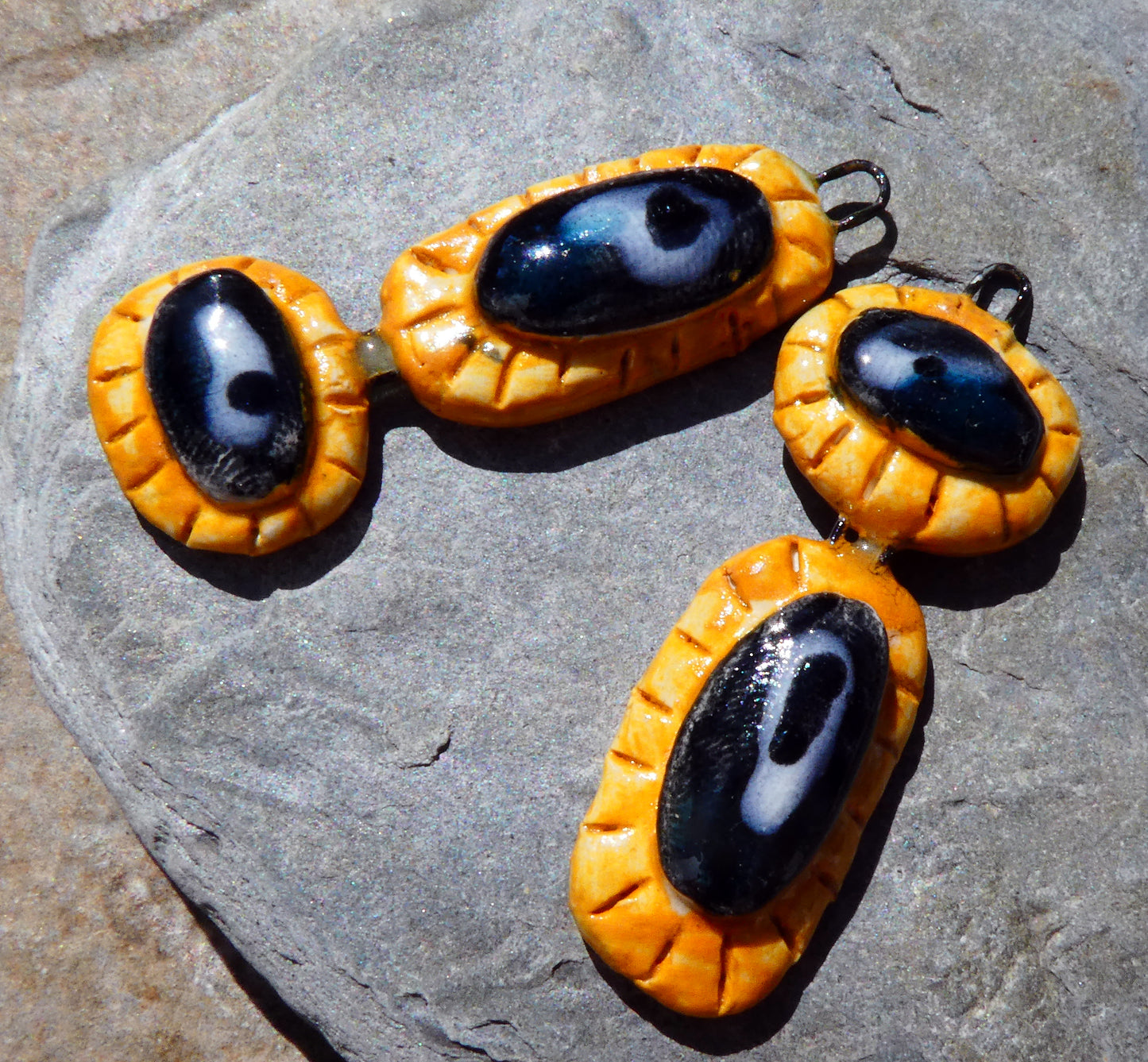 Ceramic Asymmetric Moulded Dangles #3