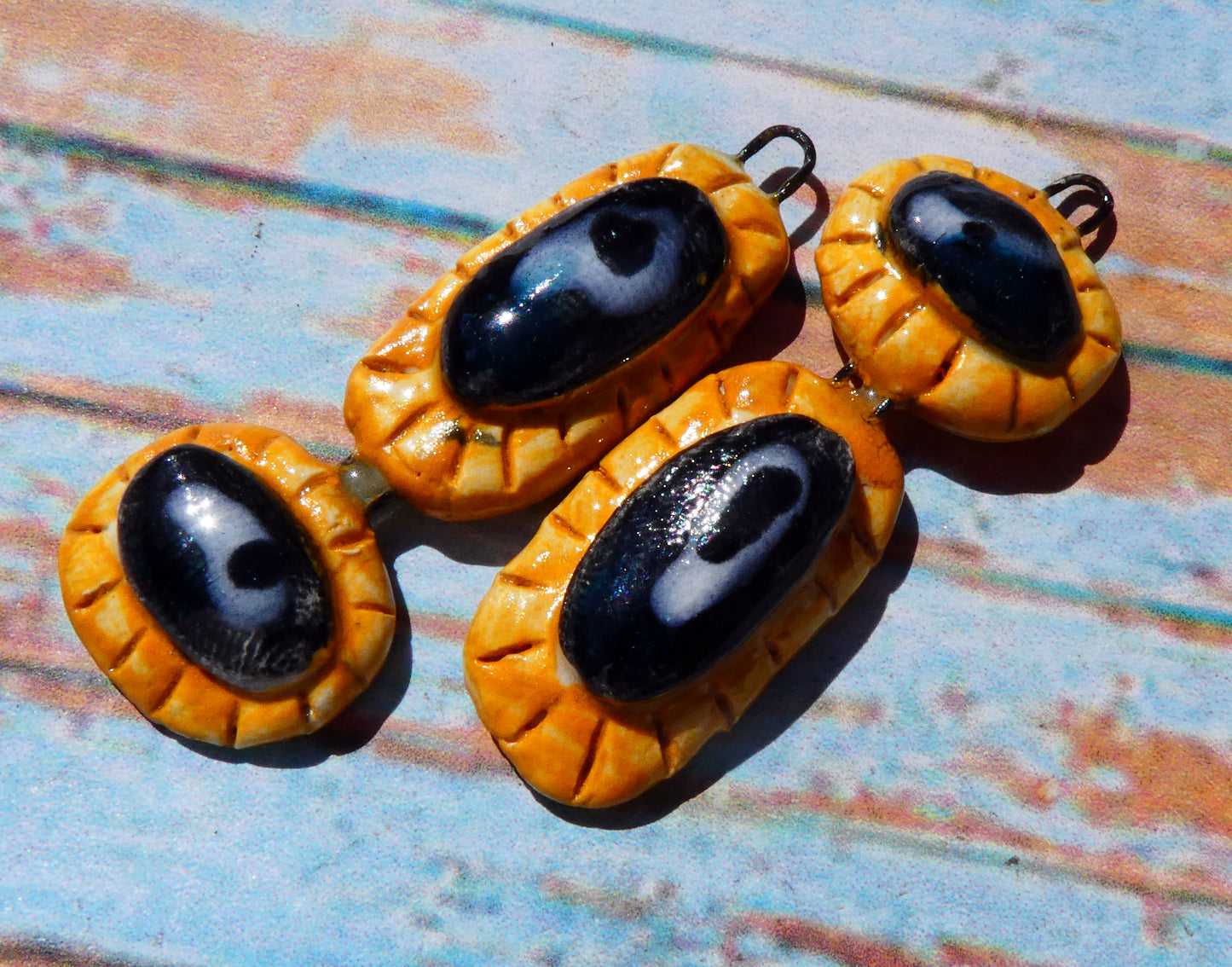 Ceramic Asymmetric Moulded Dangles #3