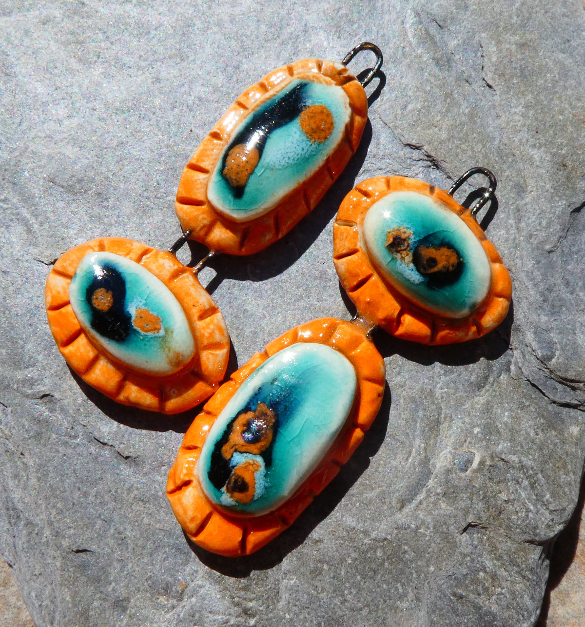 Ceramic Asymmetric Moulded Dangles #4