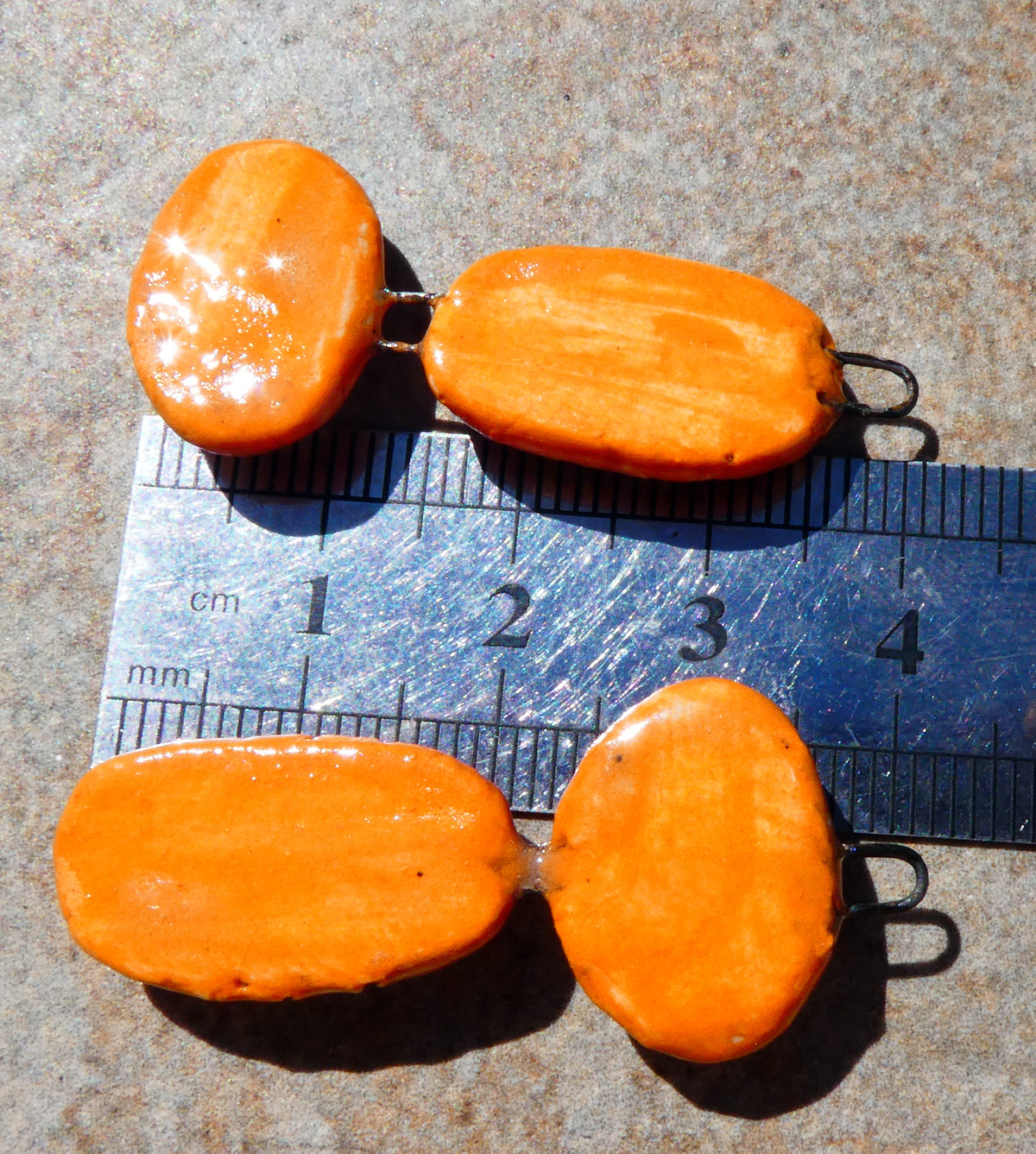 Ceramic Asymmetric Moulded Dangles #4