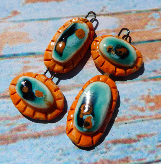 Ceramic Asymmetric Moulded Dangles #4