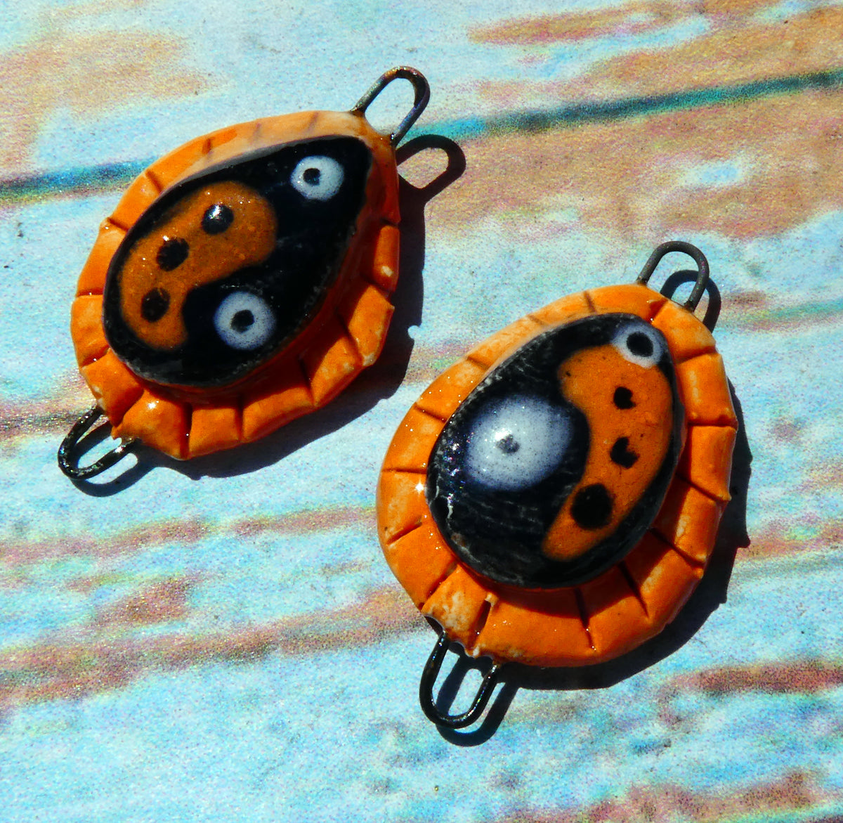 Ceramic Teardrop Moulded Connectors -#3