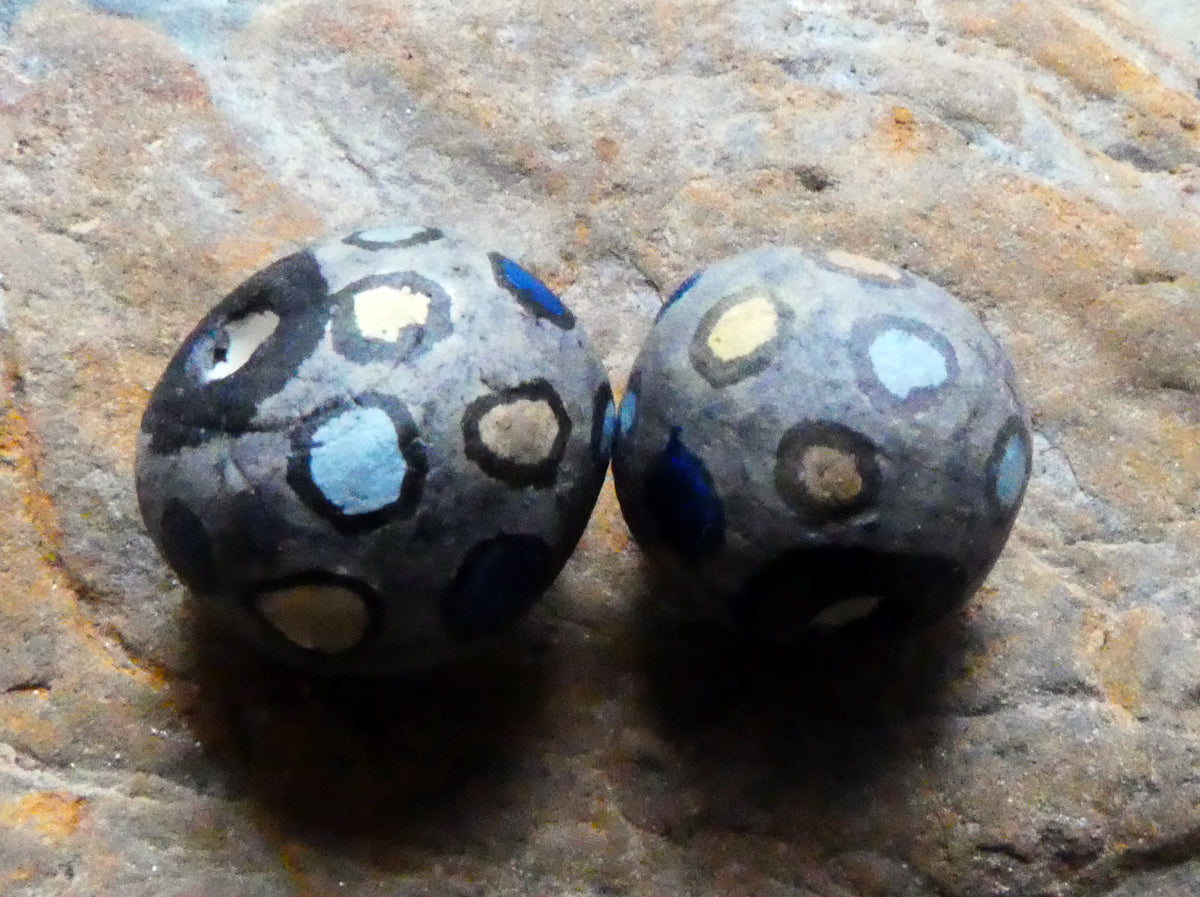 Ceramic Inky Bead Earring Charms #2