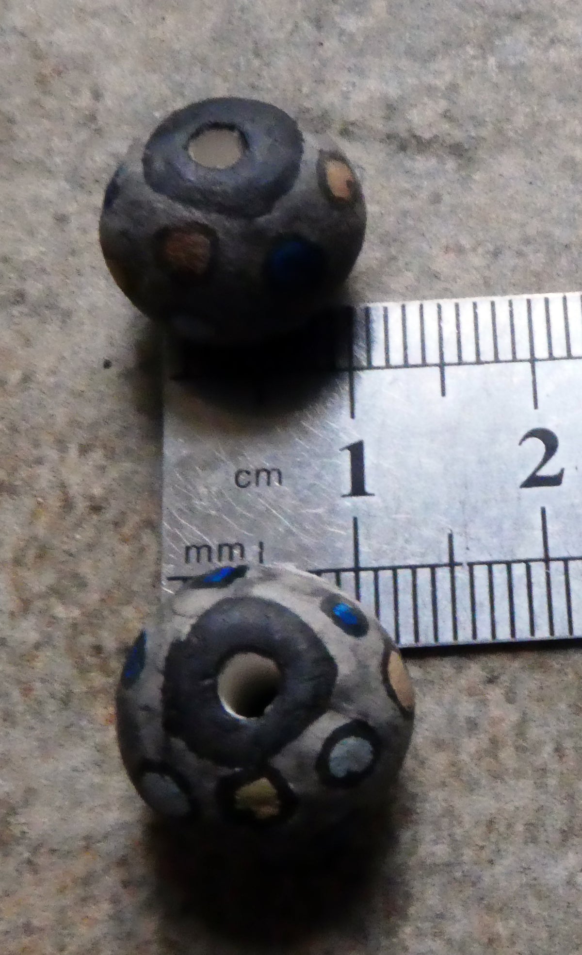Ceramic Inky Bead Earring Charms #2