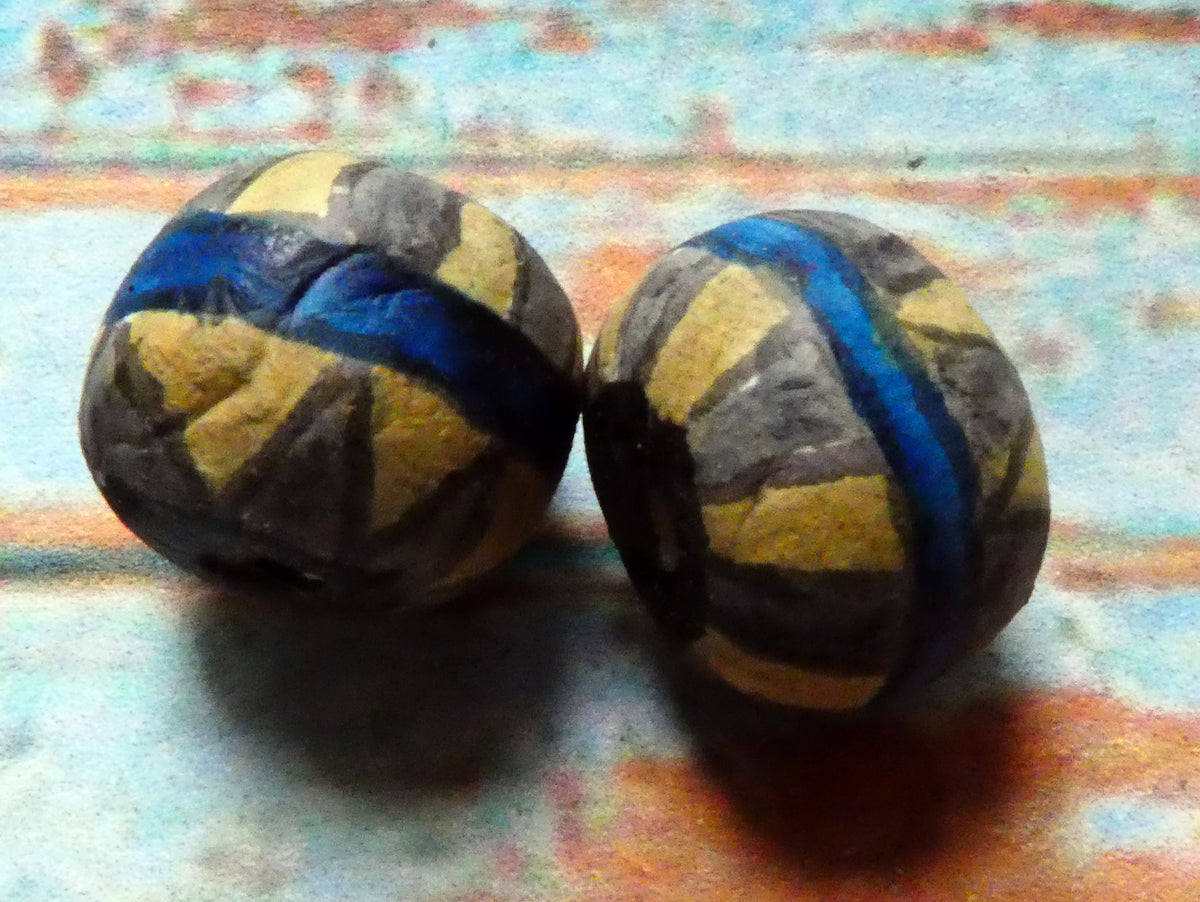Ceramic Inky Bead Earring Charms #3