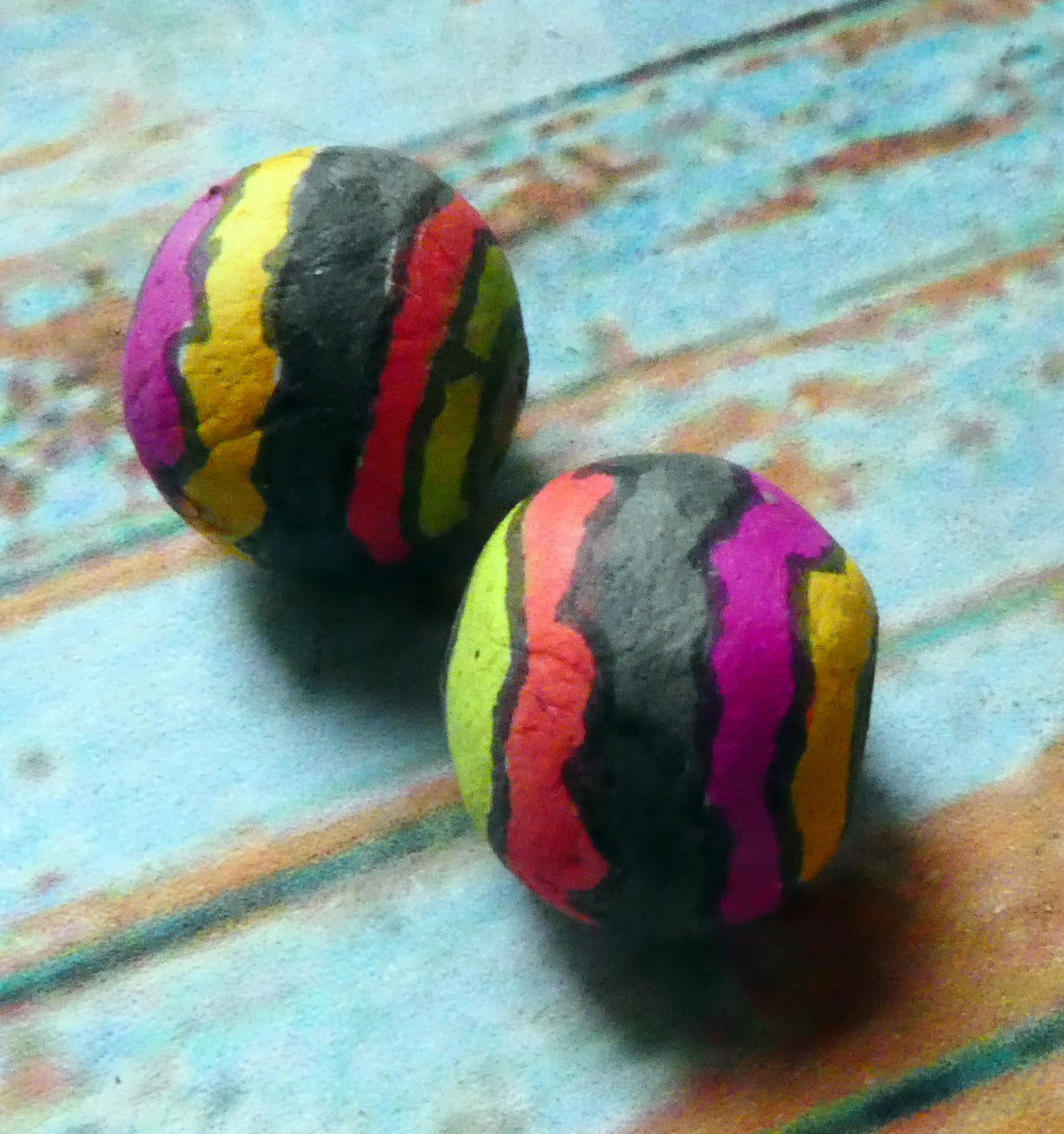 Ceramic Inky Bead Earring Charms #4