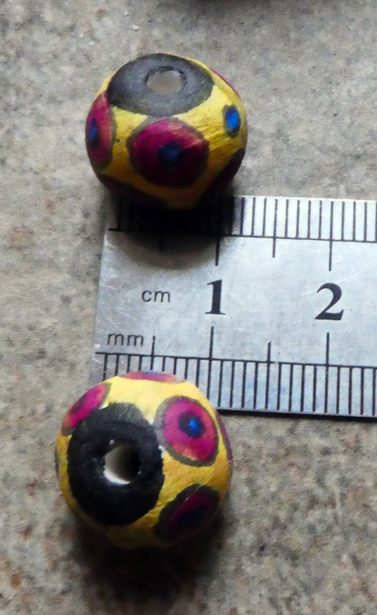 Ceramic Inky Bead Earring Charms #6