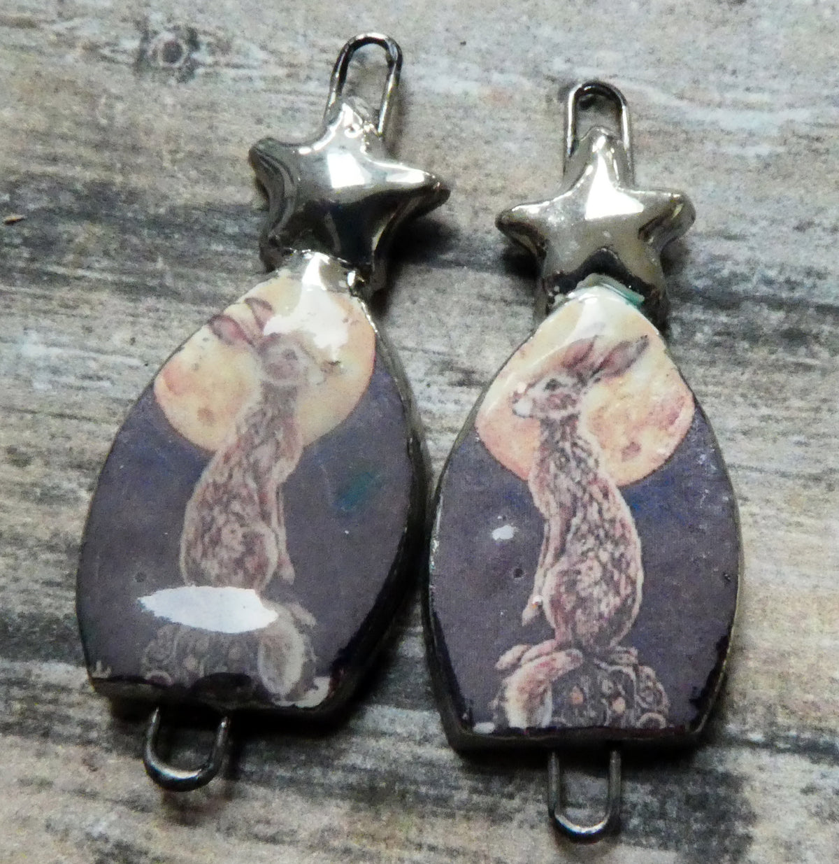 Ceramic Winter Scene Decal Arch Connectors - #10