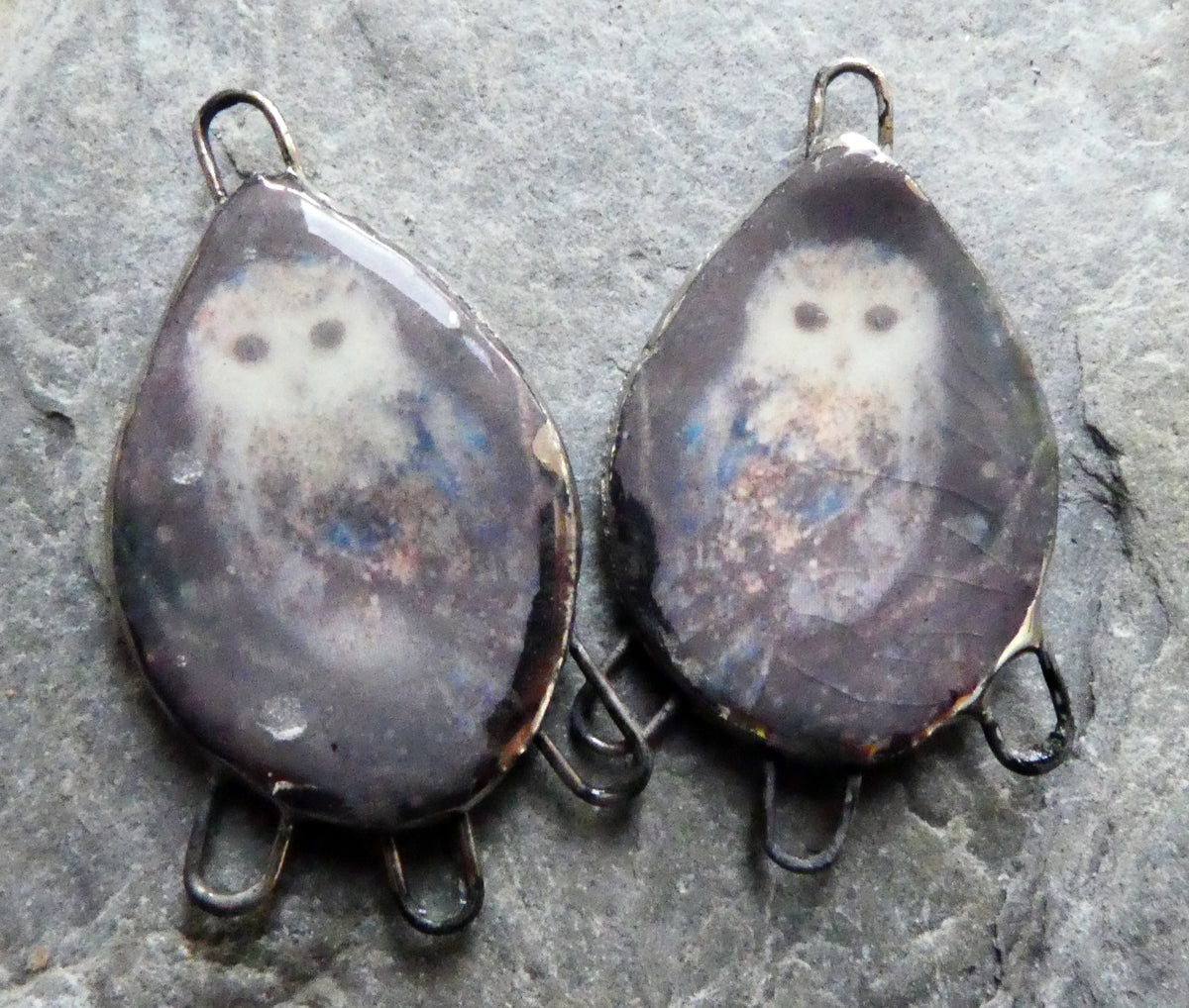 Ceramic Owl Decal Connectors