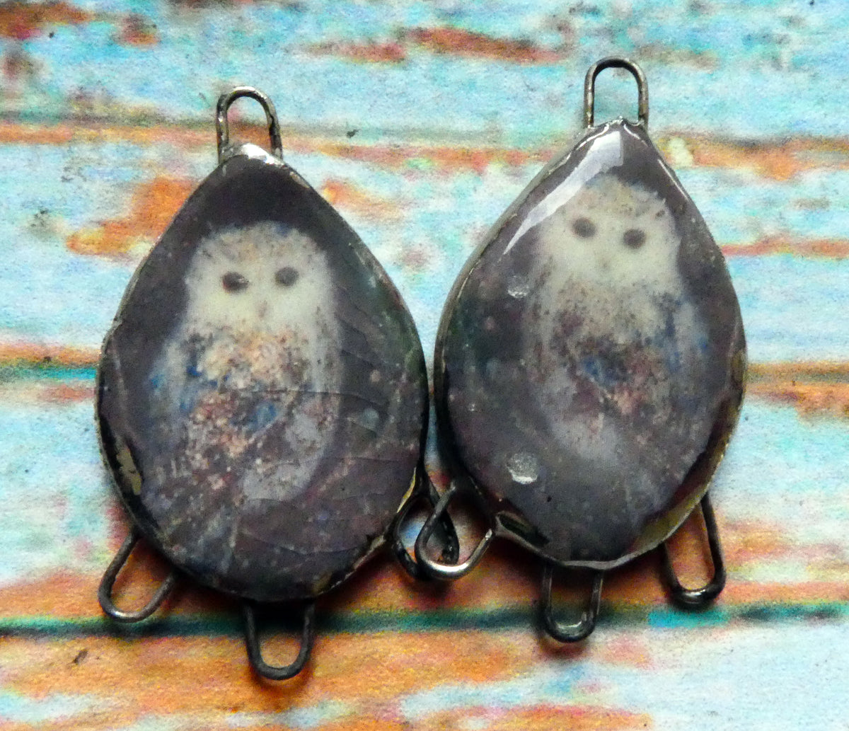 Ceramic Owl Decal Connectors