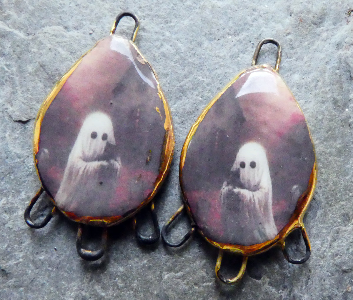 Ceramic Ghostie Decal Connectors #2