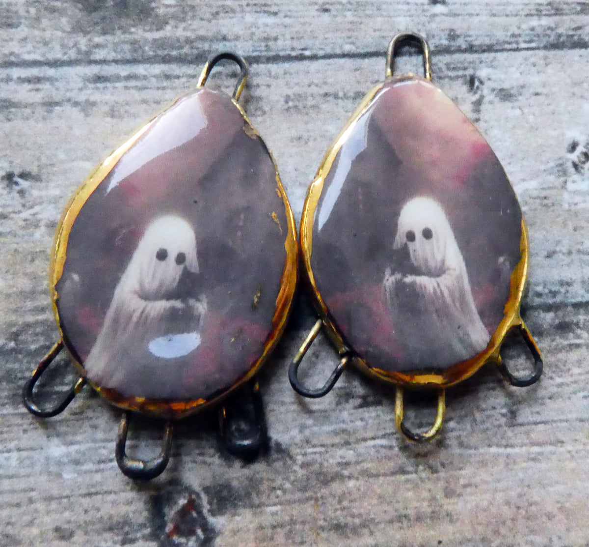 Ceramic Ghostie Decal Connectors #2