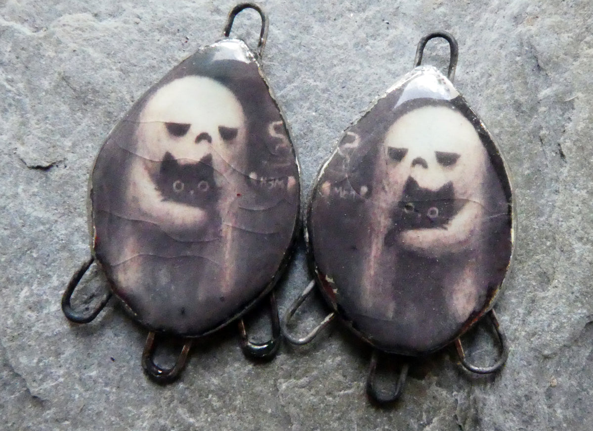 Ceramic Ghostie Decal Connectors #3