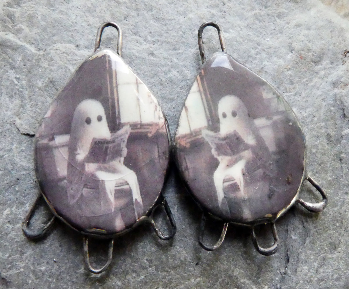 Ceramic Ghostie Decal Connectors #6