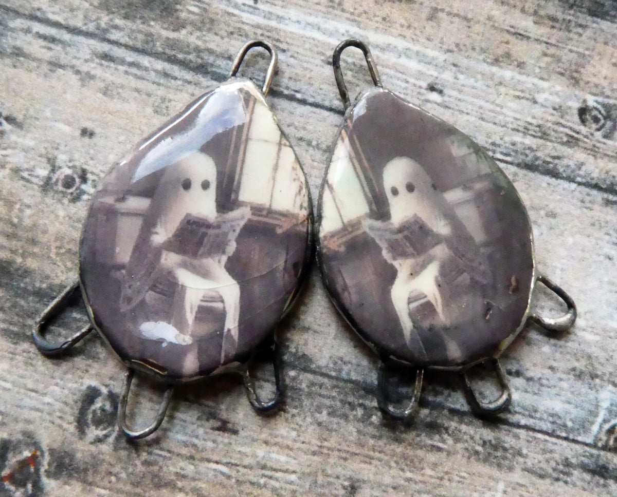 Ceramic Ghostie Decal Connectors #6