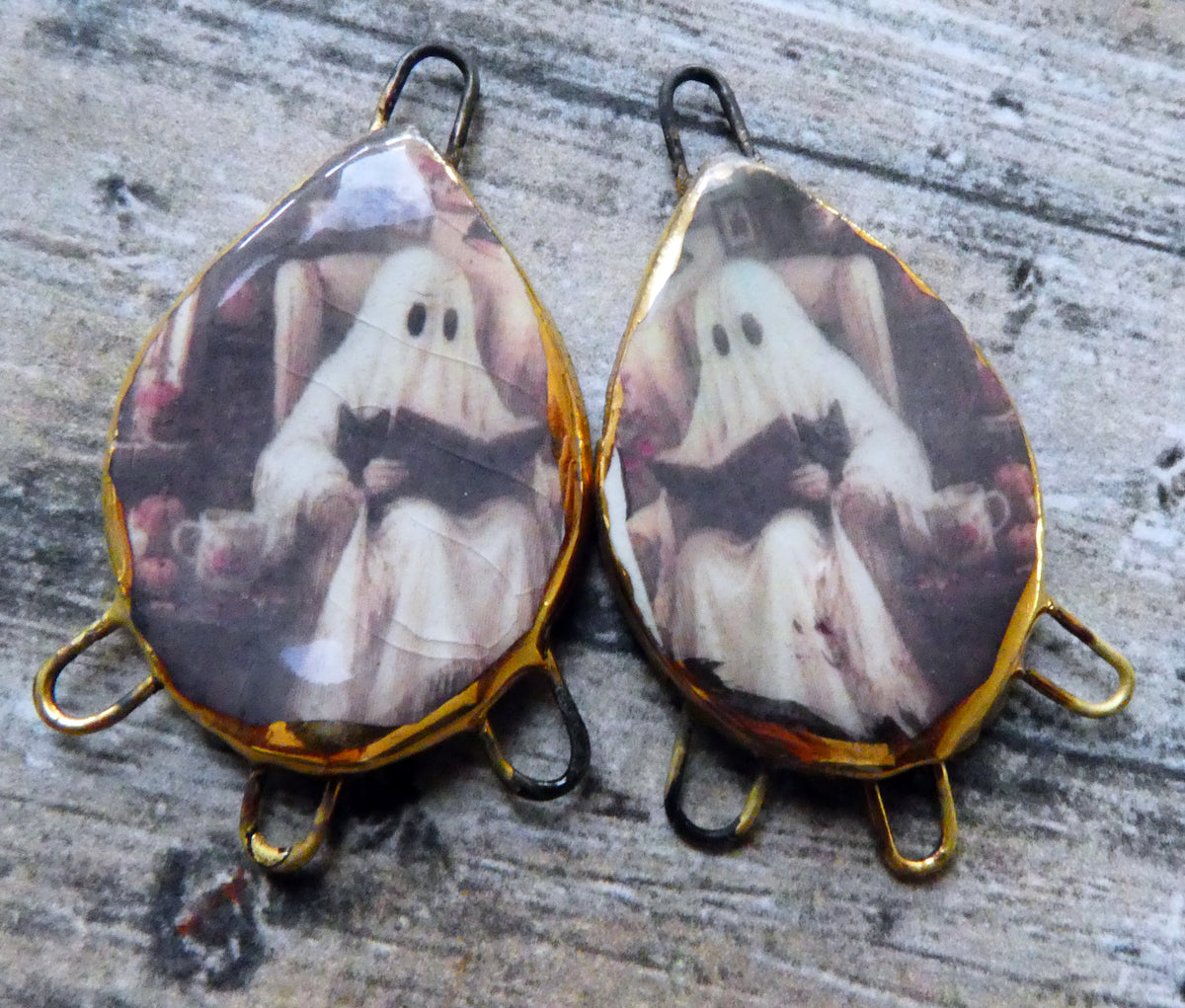 Ceramic Ghostie Decal Connectors #7