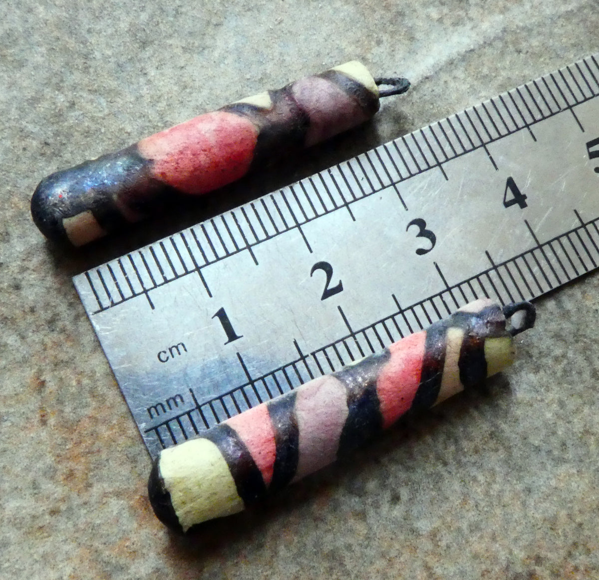 Ceramic Scorchy Copper Stick Charms - Browns