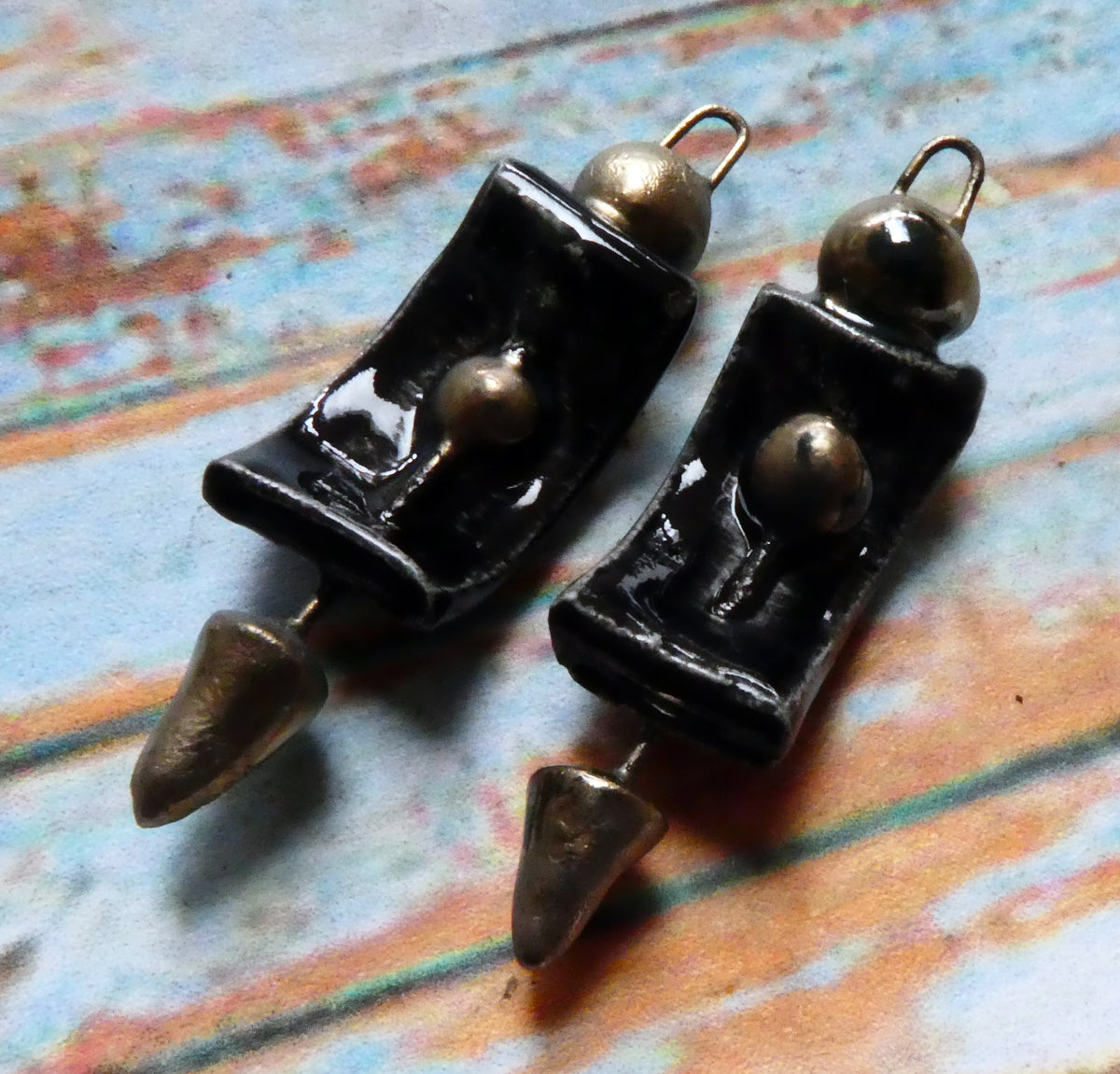 Ceramic Curvy Spike Charms - Constellation