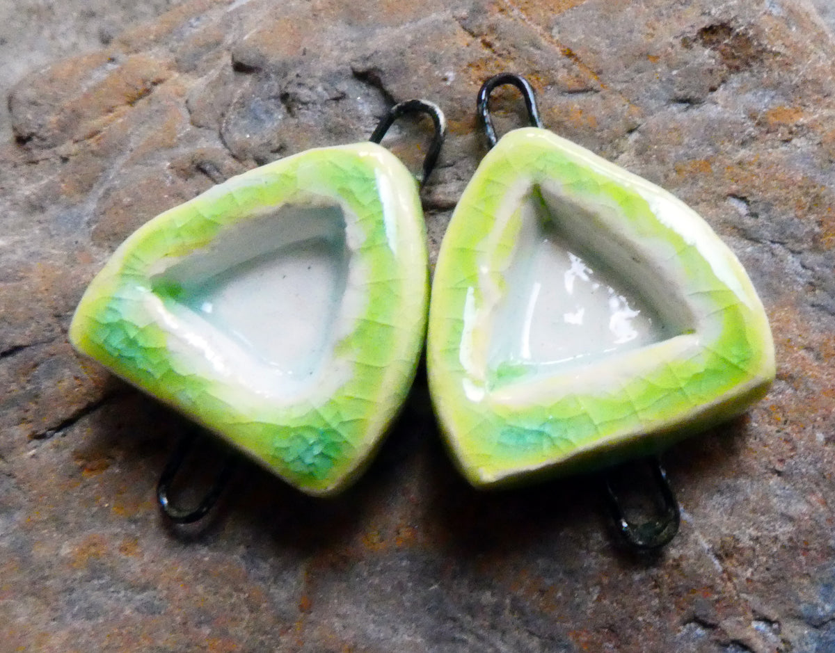 Ceramic Shrine Connectors - Lime