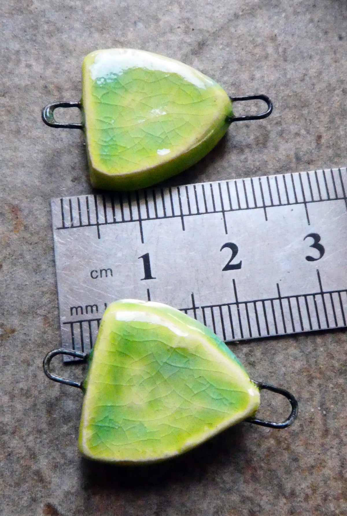 Ceramic Shrine Connectors - Lime