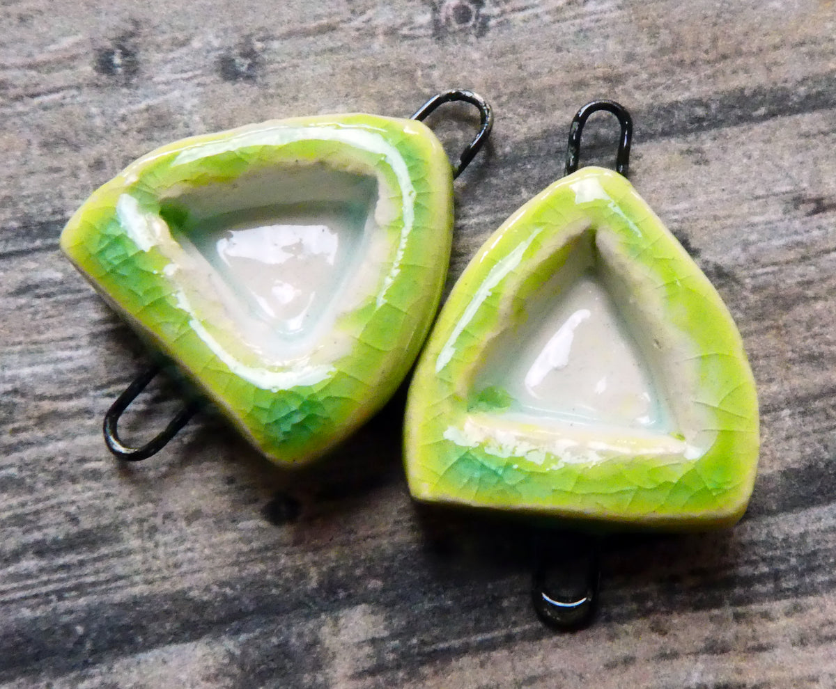 Ceramic Shrine Connectors - Lime