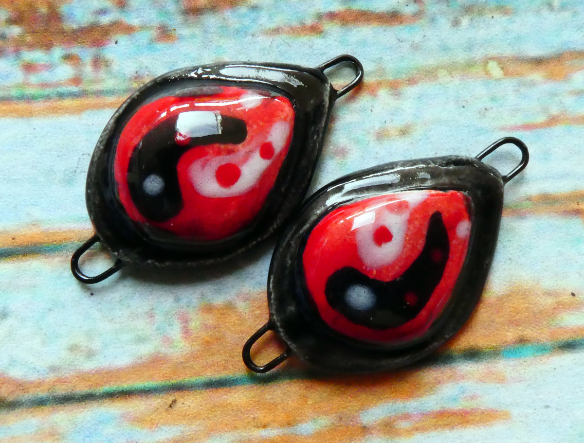 Ceramic Teardrop Moulded Connectors -#2