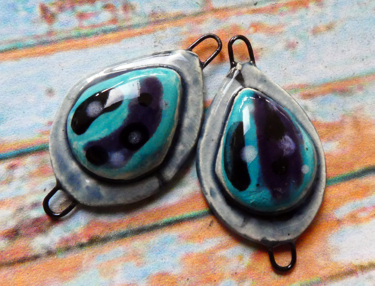 Ceramic Teardrop Moulded Connectors -#6