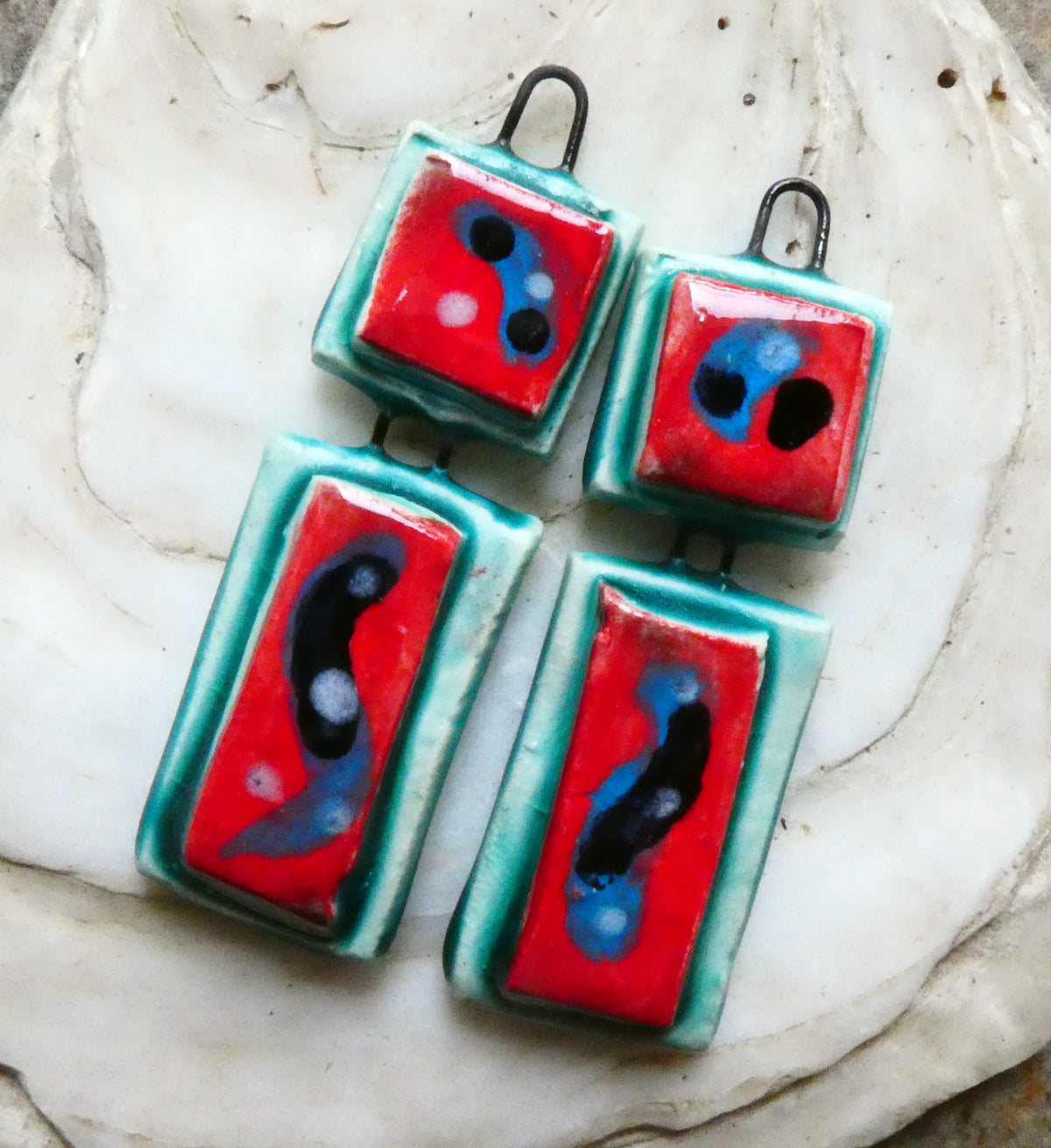 Ceramic Moulded Dangles #1