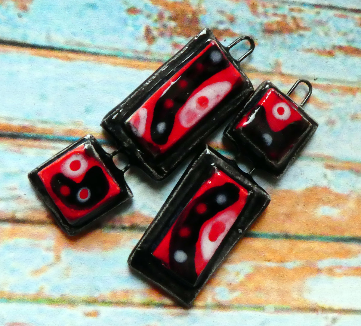 Ceramic Asymmetric Moulded Dangles #2