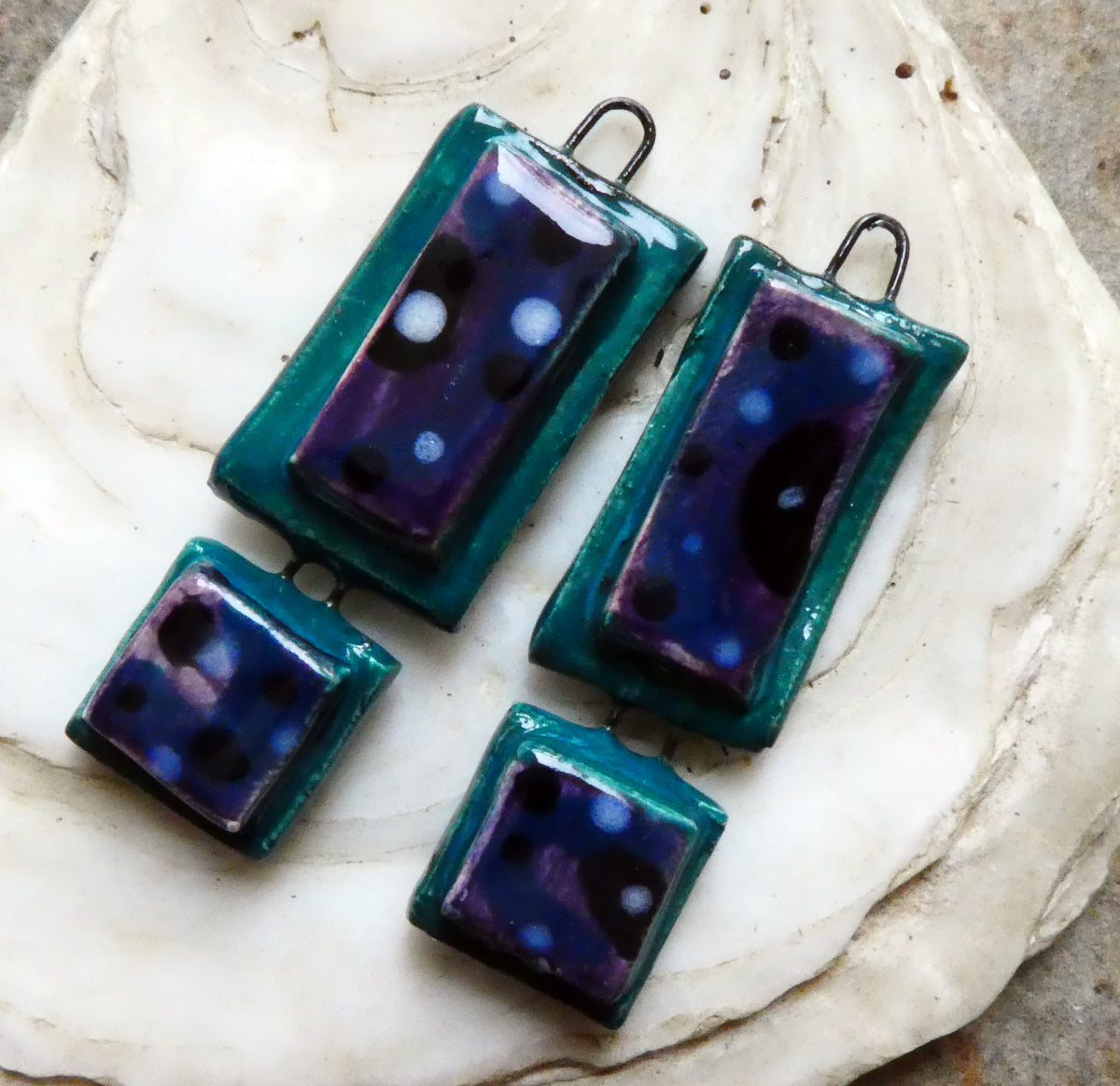 Ceramic Moulded Dangles #4