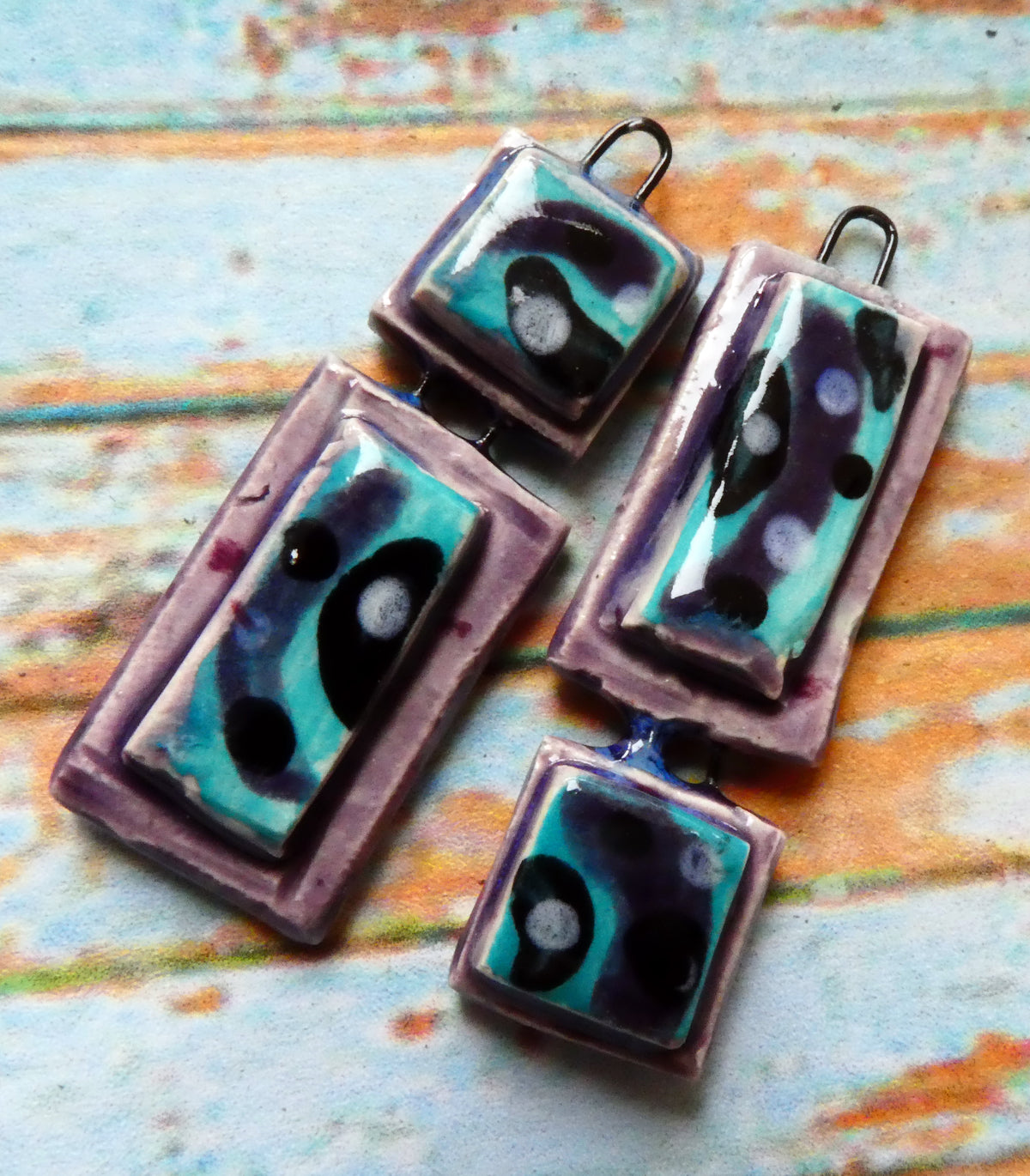 Ceramic Moulded Dangles #6
