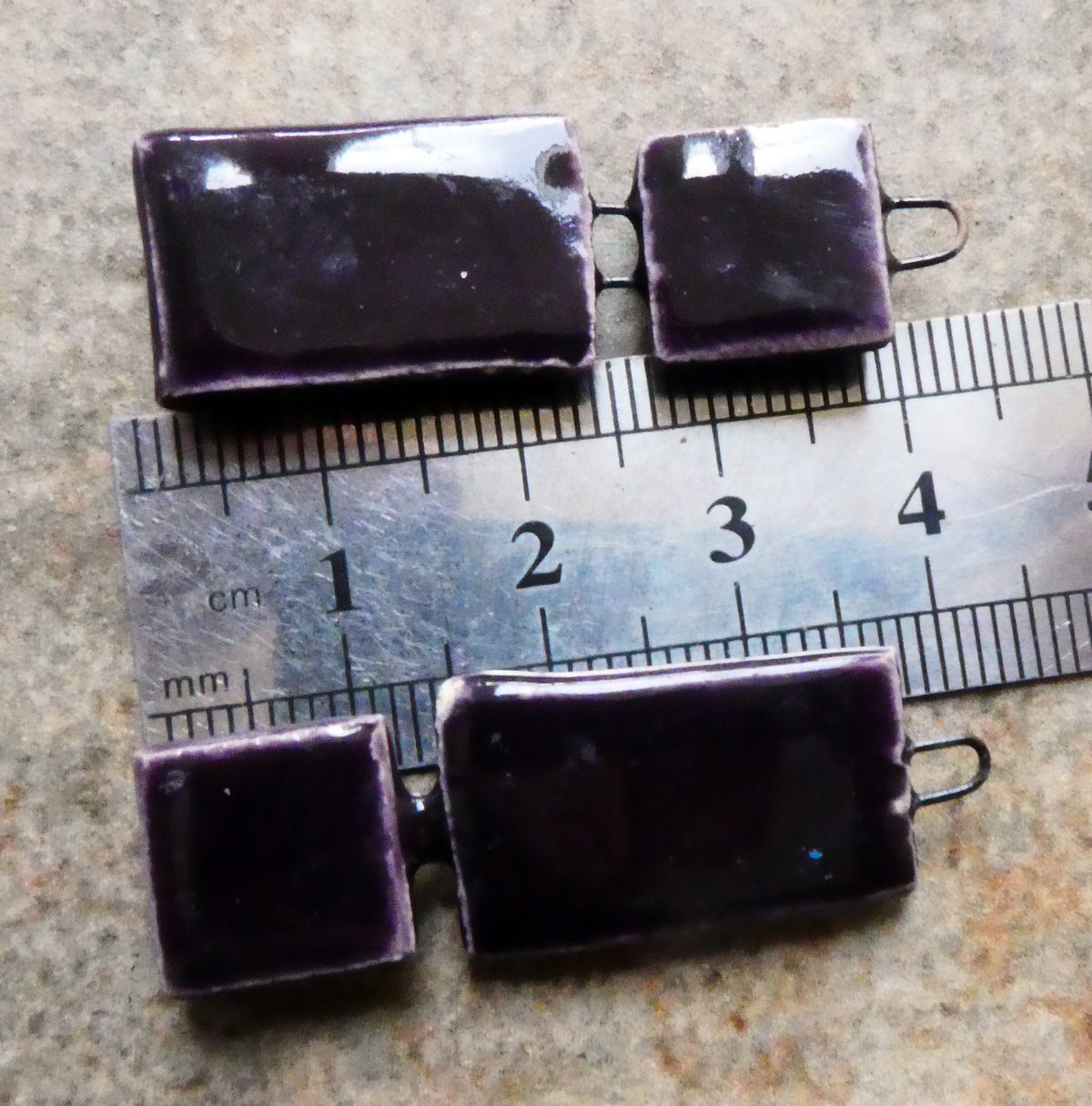 Ceramic Asymmetric Moulded Dangles #7