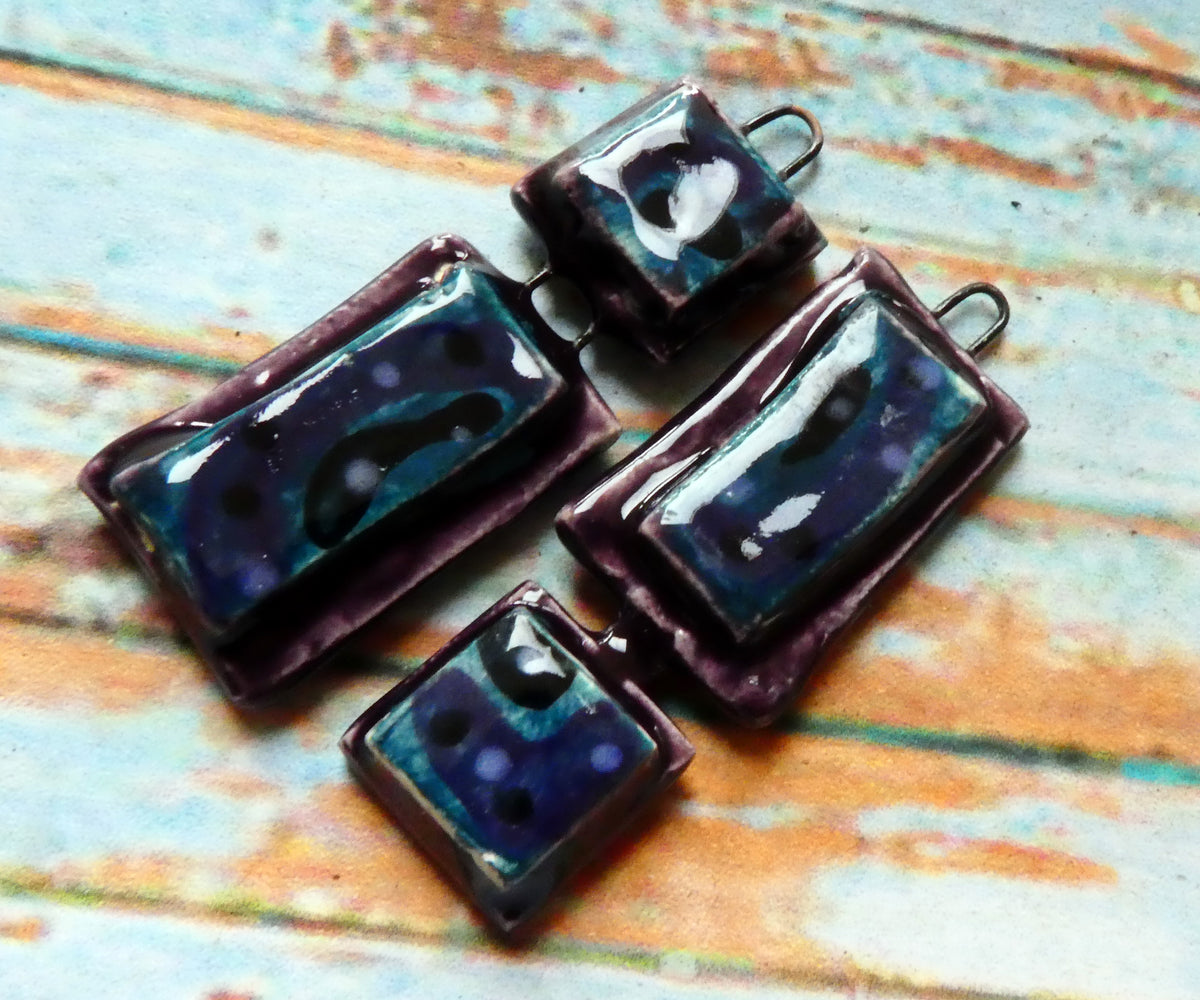 Ceramic Asymmetric Moulded Dangles #7