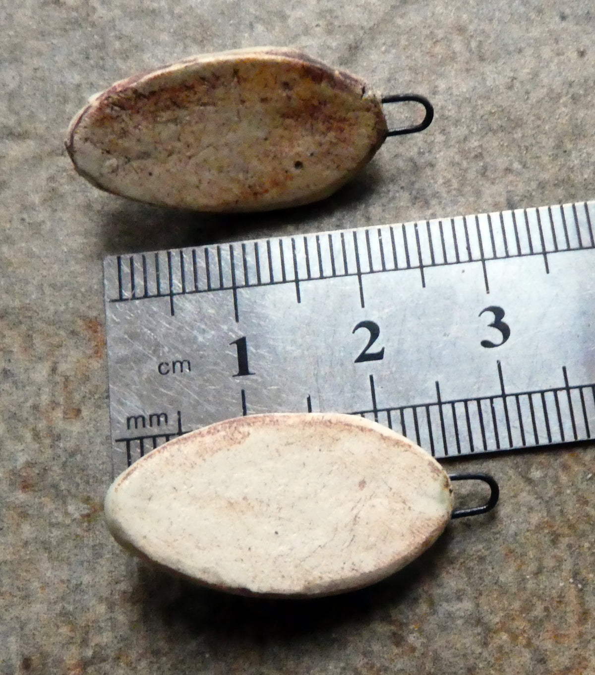 Ceramic Oval Face Charms #1