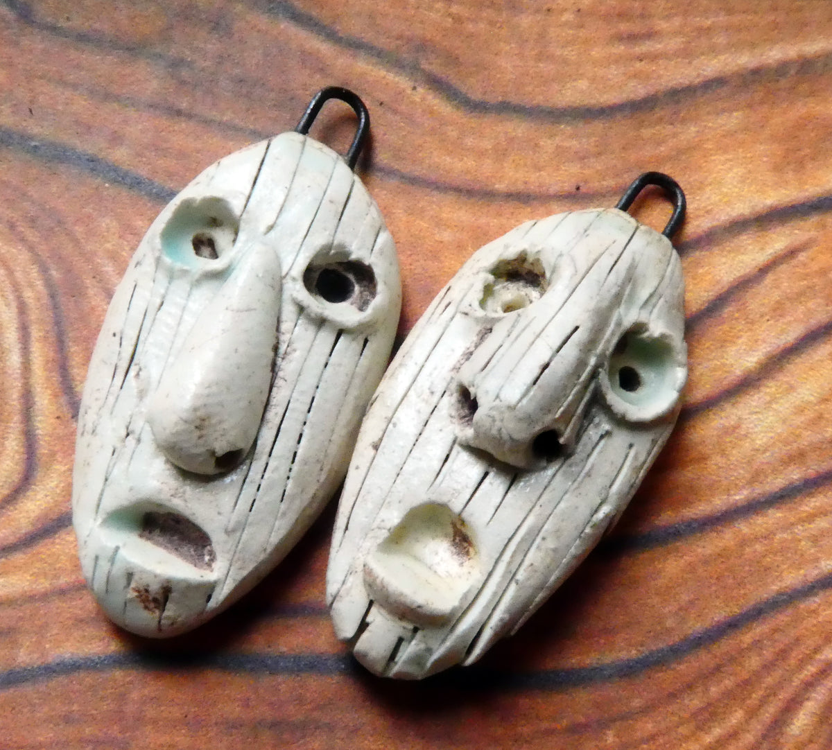 Ceramic Oval Face Charms #1